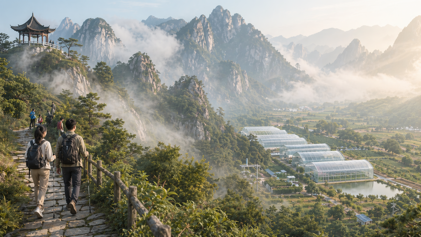 第三天羅浮山與科技農業生態園場景