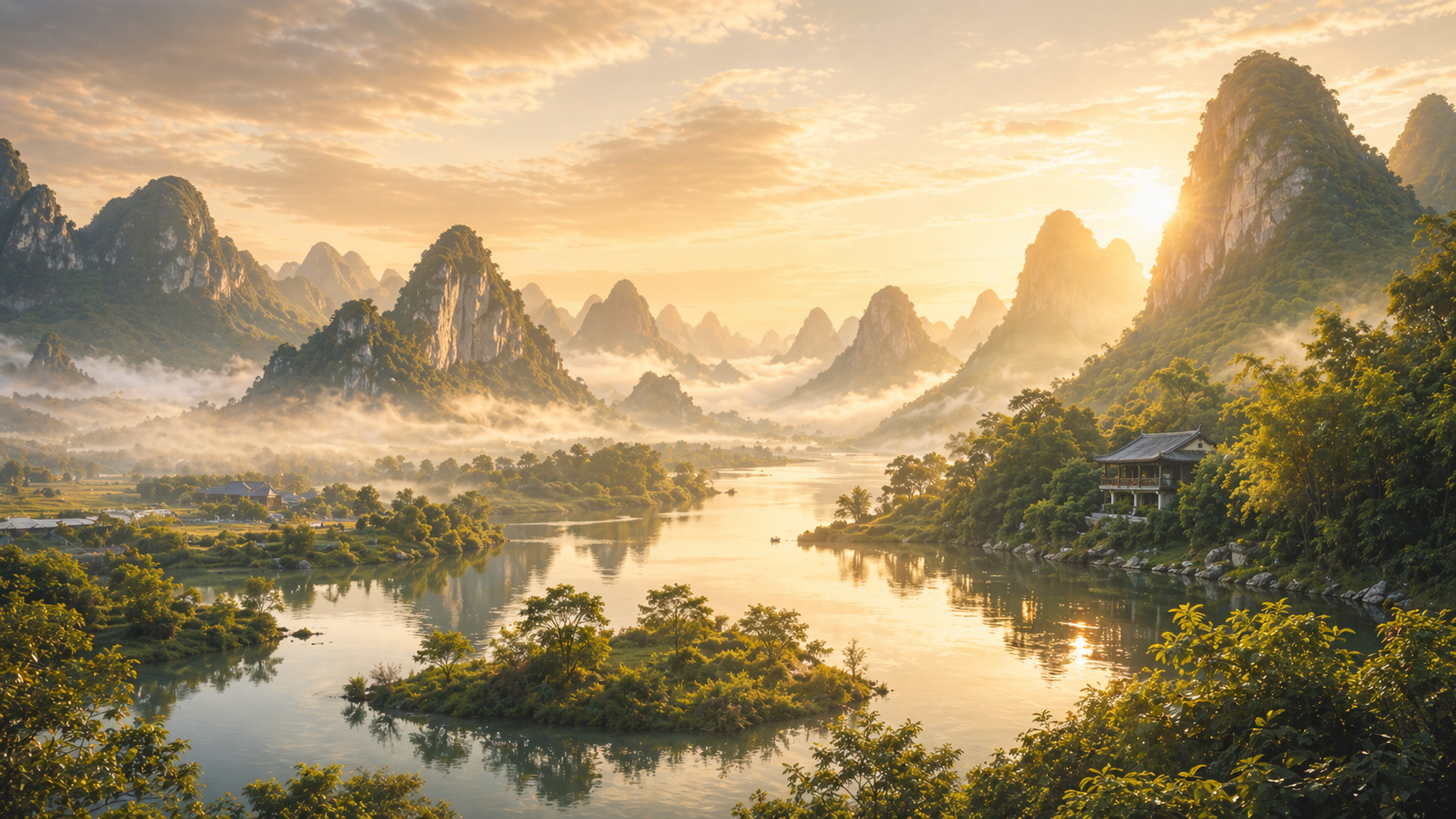 惠州山水風景主視覺